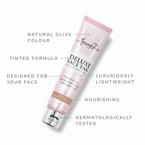 Loving Tan Deluxe Face Tan Medium 1.6 fl oz - Picture 4 of 9
